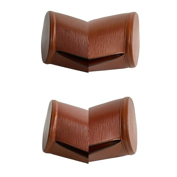 LOUIS VUITTON Vintage Brown Leather Tote Bag - Picture 7 of 9